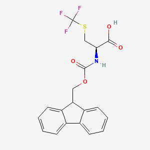 (R)-2-((((9H-Fluoren-9-yl)methoxy)carbonyl)amino)-3-((trifluoromethyl)thio)propanoic acid