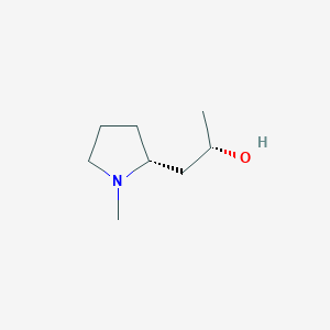 molecular formula C8H17NO B13121015 (+)-Pseudohygroline CAS No. 496-48-0