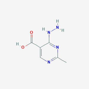 molecular formula C6H8N4O2 B13121019 4-Hydrazinyl-2-methylpyrimidine-5-carboxylic acid CAS No. 98135-49-0