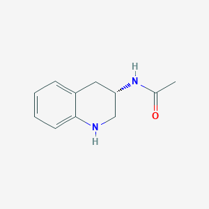 molecular formula C11H14N2O B13121038 (S)-N-(1,2,3,4-Tetrahydroquinolin-3-yl)acetamide 