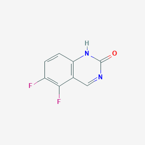 molecular formula C8H4F2N2O B13121043 5,6-Difluoroquinazolin-2(1H)-one 