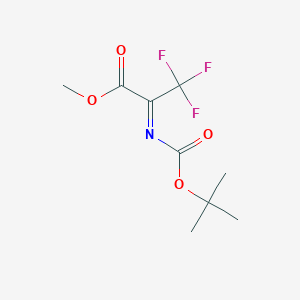 methyl (2Z)-3,3,3-trifluoro-2-[(2-methylpropan-2-yl)oxycarbonylimino]propanoate