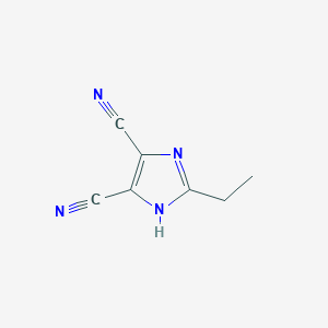 molecular formula C7H6N4 B1312107 2-ethyl-1H-imidazole-4,5-dicarbonitrile CAS No. 57610-38-5