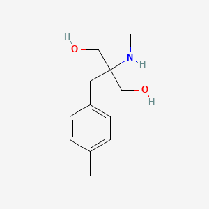 molecular formula C12H19NO2 B13121101 2-(Methylamino)-2-(4-methylbenzyl)propane-1,3-diol 