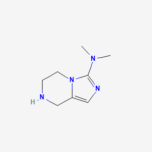 molecular formula C8H14N4 B13121117 n,n-Dimethyl-5,6,7,8-tetrahydroimidazo[1,5-a]pyrazin-3-amine CAS No. 601515-52-0