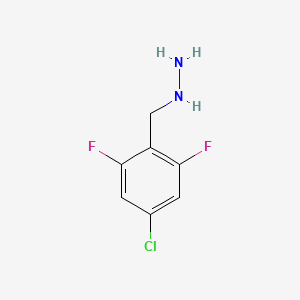 (4-Chloro-2,6-difluorobenzyl)hydrazine