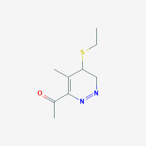 1-(5-(Ethylthio)-4-methyl-5,6-dihydropyridazin-3-yl)ethanone