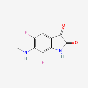 5,7-Difluoro-6-(methylamino)indoline-2,3-dione