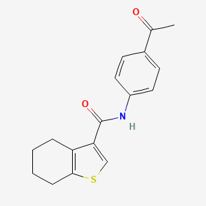 molecular formula C17H17NO2S B1312124 N-(4-乙酰基苯基)-4,5,6,7-四氢-1-苯并噻吩-3-甲酰胺 CAS No. 7062-14-8
