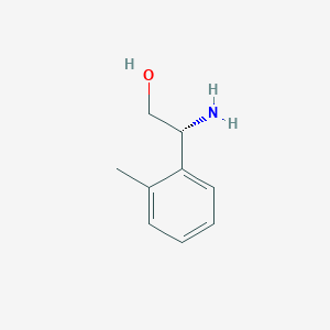 molecular formula C9H13NO B13121258 (R)-2-Amino-2-(o-tolyl)ethan-1-ol 