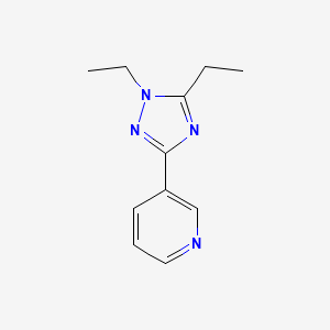 3-(1,5-Diethyl-1H-1,2,4-triazol-3-yl)pyridine