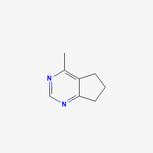 molecular formula C8H10N2 B13121303 4-methyl-6,7-dihydro-5H-cyclopenta[d]pyrimidine 