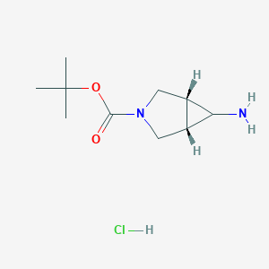 tert-butyl (1R,5S)-6-amino-3-azabicyclo[3.1.0]hexane-3-carboxylate;hydrochloride