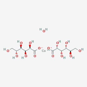 molecular formula C12H24CoO15 B13121328 cobalt(2+);(2R,3S,4R,5R)-2,3,4,5,6-pentahydroxyhexanoate;hydrate 