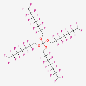 1,1,2,2,3,3,4,4,5,5,6,6-Dodecafluoro-7-[tris(2,2,3,3,4,4,5,5,6,6,7,7-dodecafluoroheptoxy)methoxy]heptane