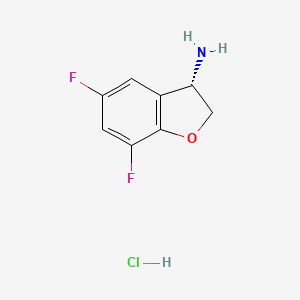 (S)-5,7-Difluoro-2,3-dihydrobenzofuran-3-aminehydrochloride