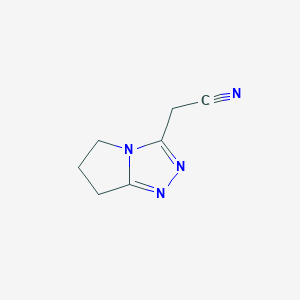 6,7-dihydro-5H-pyrrolo[2,1-c][1,2,4]triazol-3-ylacetonitrile