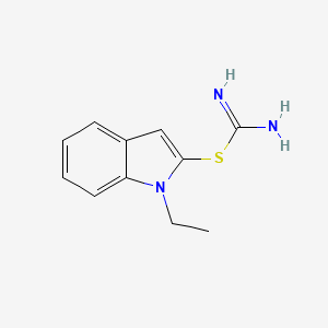 1-Ethyl-1H-indol-2-yl carbamimidothioate