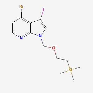 4-Bromo-3-iodo-1-((2-(trimethylsilyl)ethoxy)methyl)-1H-pyrrolo[2,3-b]pyridine