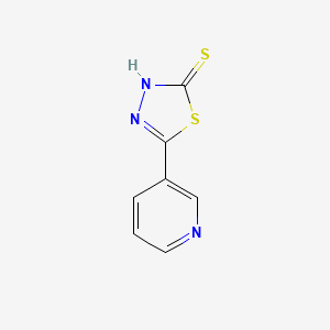 molecular formula C7H5N3S2 B1312141 5-吡啶-3-基-1,3,4-噻二唑-2-硫醇 CAS No. 28819-38-7