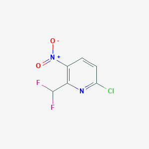 6-Chloro-2-(difluoromethyl)-3-nitropyridine