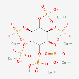 molecular formula C6H7Cu6O24P6+ B13121457 myo-Inositolhexakis(dihydrogenphosphate)Coppersalt 