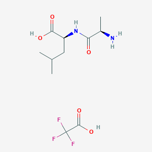 (2S)-2-[[(2R)-2-aminopropanoyl]amino]-4-methylpentanoic acid;2,2,2-trifluoroacetic acid