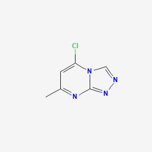 molecular formula C6H5ClN4 B1312150 5-氯-7-甲基[1,2,4]三唑并[4,3-a]嘧啶 CAS No. 116605-55-1