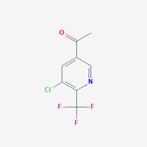 1-(5-Chloro-6-(trifluoromethyl)pyridin-3-yl)ethan-1-one