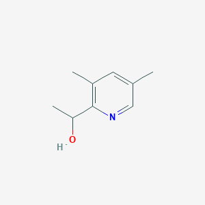 molecular formula C9H13NO B13121531 1-(3,5-Dimethylpyridin-2-yl)ethanol 