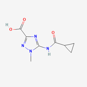 5-(Cyclopropanecarboxamido)-1-methyl-1H-1,2,4-triazole-3-carboxylic acid