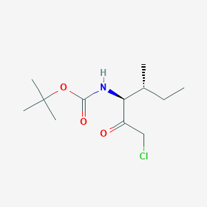 tert-Butyl ((3S,4R)-1-chloro-4-methyl-2-oxohexan-3-yl)carbamate