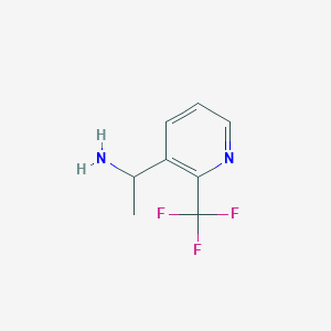 1-(2-(Trifluoromethyl)pyridin-3-yl)ethan-1-amine