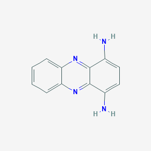 molecular formula C12H10N4 B13121619 Phenazine-1,4-diamine 