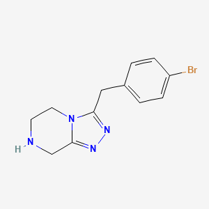 3-(4-Bromobenzyl)-5,6,7,8-tetrahydro-[1,2,4]triazolo[4,3-a]pyrazine