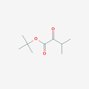 molecular formula C9H16O3 B13121627 Tert-butyl3-methyl-2-oxobutanoate 