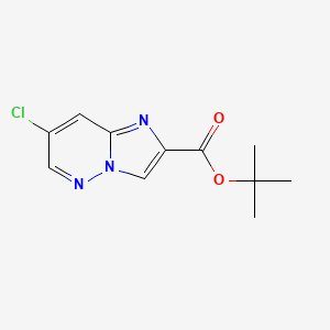 molecular formula C11H12ClN3O2 B13121647 Tert-butyl 7-chloroimidazo[1,2-b]pyridazine-2-carboxylate CAS No. 339528-38-0