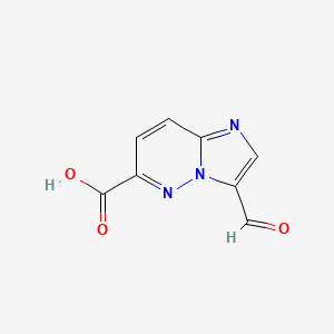 3-Formylimidazo[1,2-b]pyridazine-6-carboxylicacid