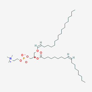 1-(1Z-octadecenyl)-2-(9Z-octadecenoyl)-sn-glycero-3-phosphocholine