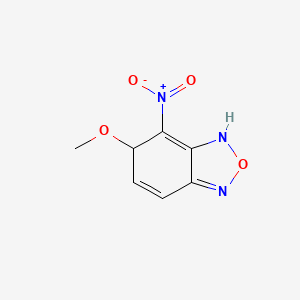 molecular formula C7H7N3O4 B13121742 6-Methoxy-7-nitro-1,6-dihydrobenzo[c][1,2,5]oxadiazole 