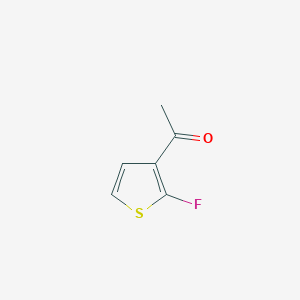 molecular formula C6H5FOS B13121759 1-(2-Fluorothiophen-3-yl)ethanone 