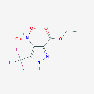 ethyl 4-nitro-5-(trifluoromethyl)-1H-pyrazole-3-carboxylate