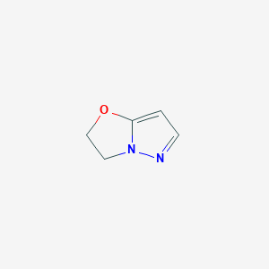 molecular formula C5H6N2O B13121829 2,3-Dihydropyrazolo[5,1-b]oxazole 