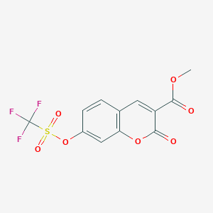 Methyl 2-oxo-7-(((trifluoromethyl)sulfonyl)oxy)-2H-chromene-3-carboxylate