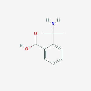 molecular formula C10H13NO2 B13121873 2-(2-Aminopropan-2-yl)benzoic acid 