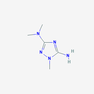 molecular formula C5H11N5 B13121887 N3,N3,1-Trimethyl-1H-1,2,4-triazole-3,5-diamine 