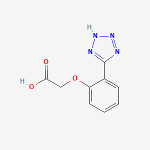 molecular formula C9H8N4O3 B1312190 [2-(1H-四唑-5-基)苯氧基]乙酸 CAS No. 893770-65-5