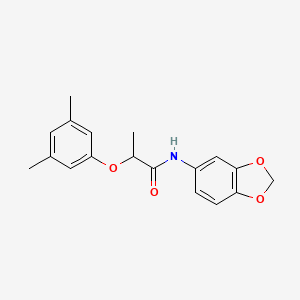 N-(1,3-benzodioxol-5-yl)-2-(3,5-dimethylphenoxy)propanamide