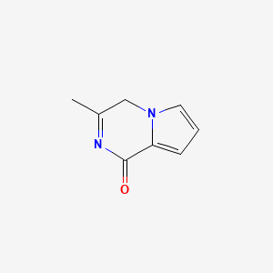 molecular formula C8H8N2O B13121913 3-Methylpyrrolo[1,2-a]pyrazin-1(4H)-one 