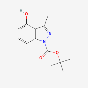 tert-Butyl4-hydroxy-3-methyl-1H-indazole-1-carboxylate